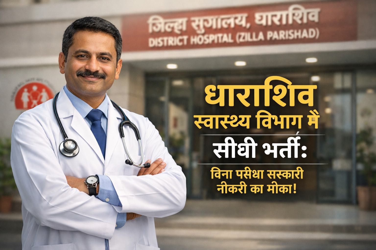 NHM धाराशिव भर्ती 2026 मेडिकल ऑफिसर और विशेषज्ञ पदों के लिए आधिकारिक विज्ञापन