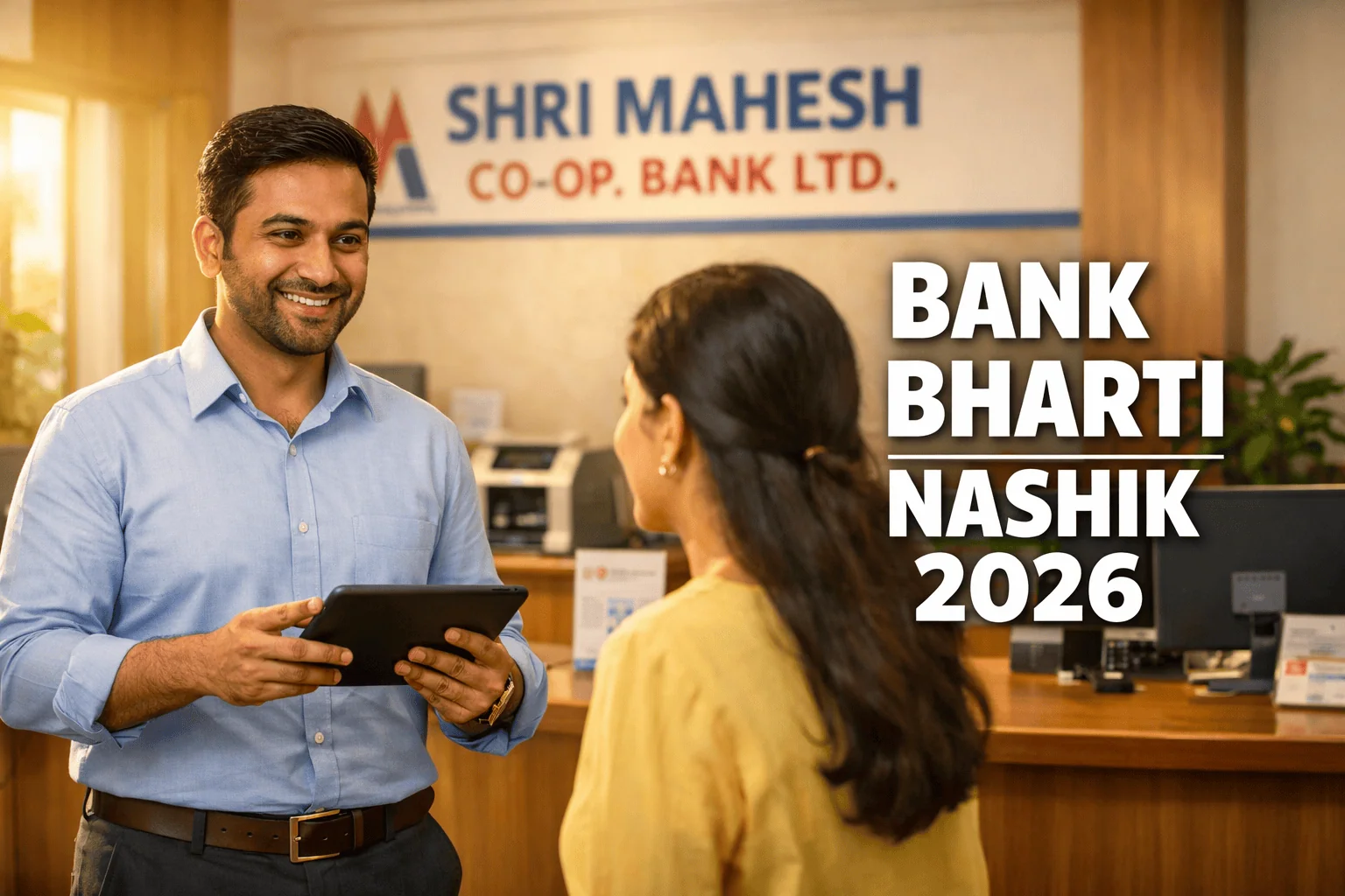 Shri Mahesh Co-op Bank Ltd Nashik Business Facilitator Bharti 2026 notification image.