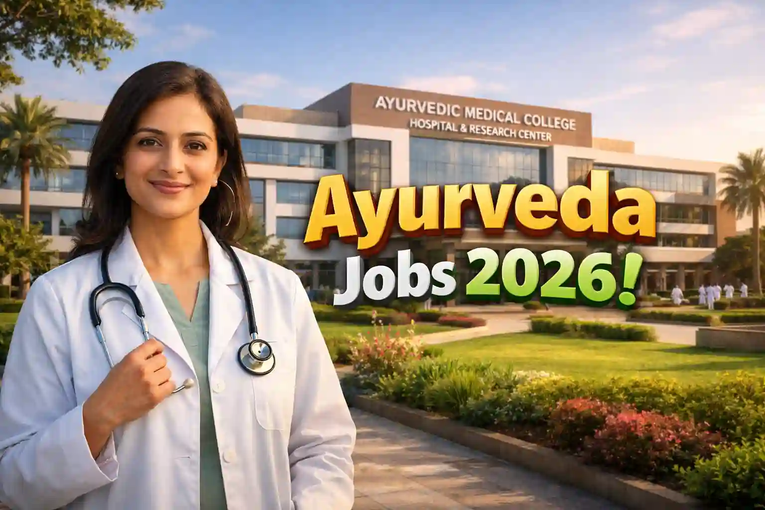 दत्ता मेघे आयुर्वेदिक मेडिकल कॉलेज नागपुर भर्ती 2026 का आधिकारिक पोस्टर