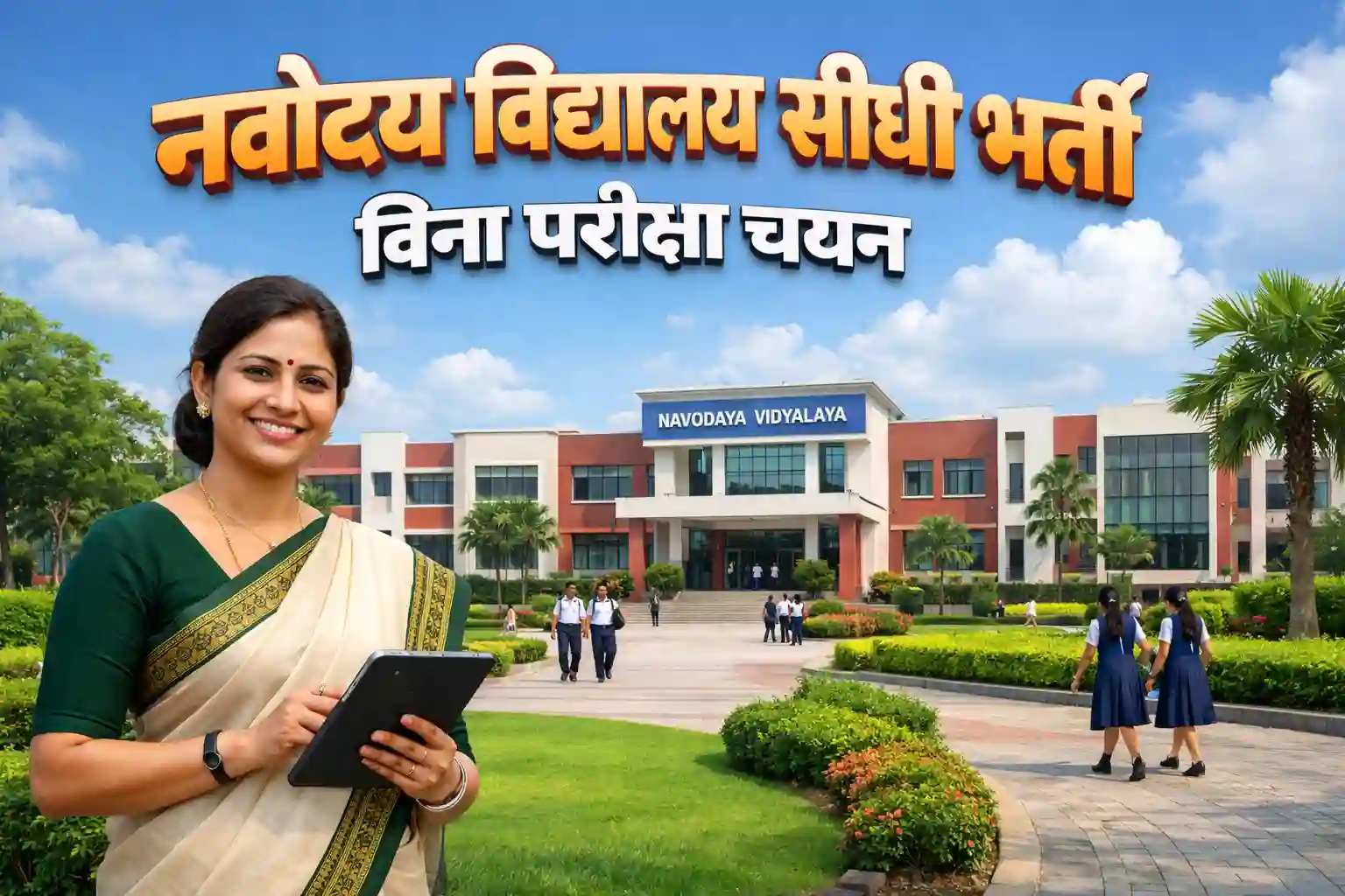 Navodaya Vidyalaya Pune Recruitment 2026 for PGT TGT and Staff Nurse positions.