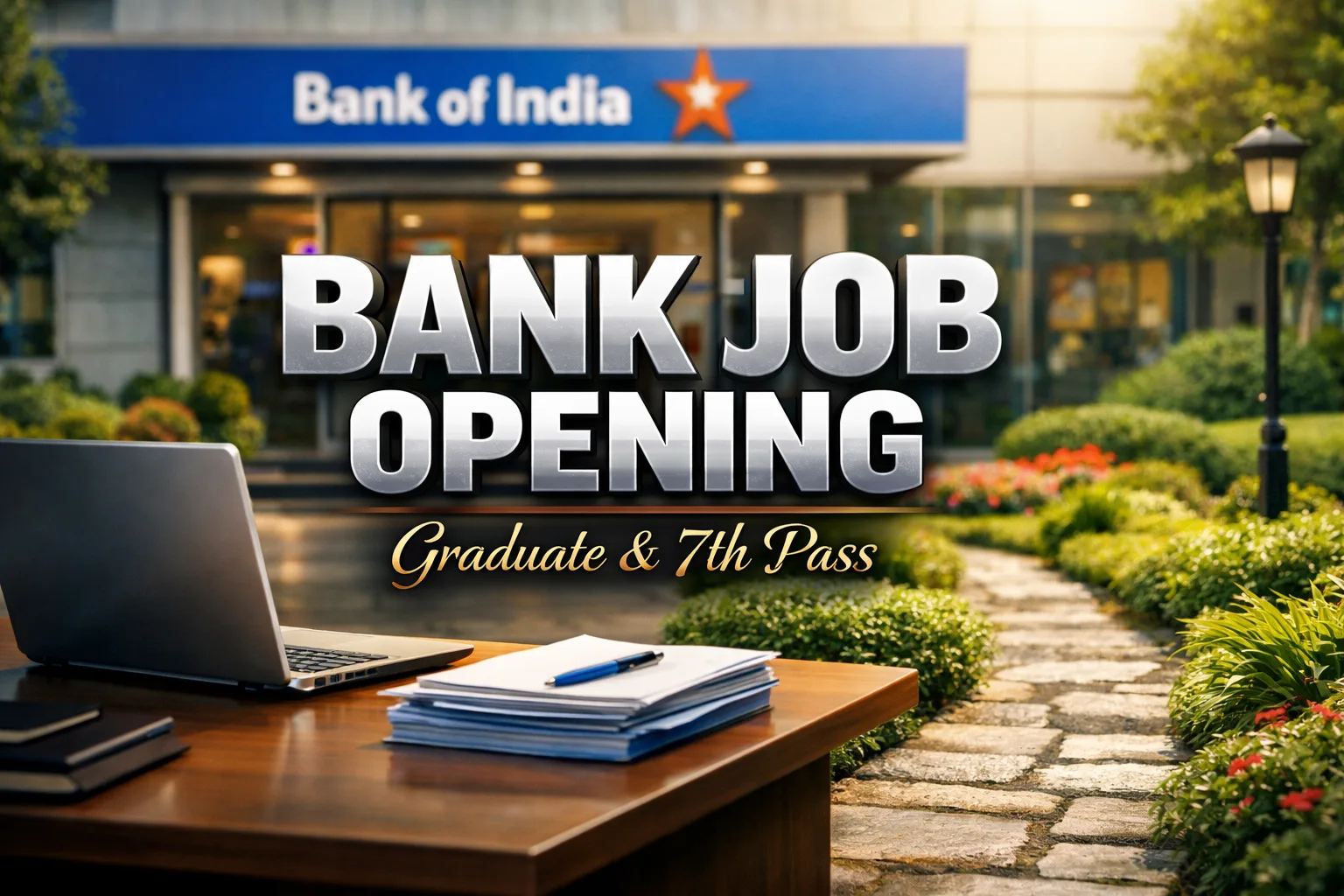 Bank of India recruitment 2026 for Office Assistant and Watchman Gardner posts
